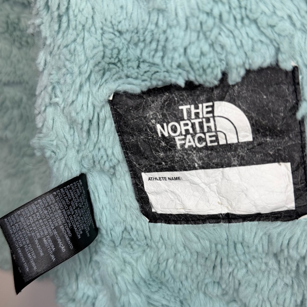 The North Face Girls Gray and Blue Hooded Jacket Size 10/12 - Picture 3 of 6